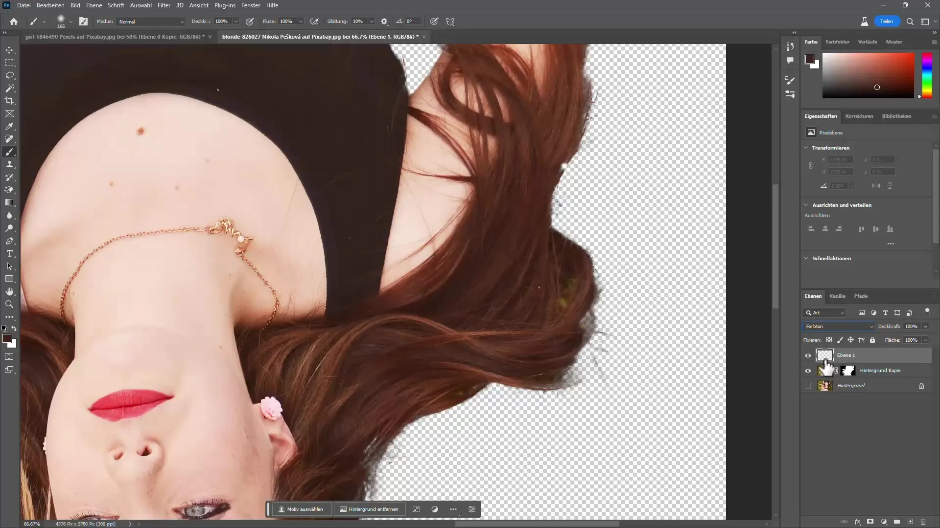 Menghapus latar belakang rambut di Photoshop: Langkah-langkah sederhana untuk hasil yang sempurna