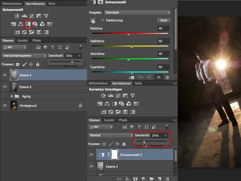 Aspetto e stili con Photoshop - Invecchiamento: Un'immagine invecchia. Looks & Styles con Photoshop - Aging: Un'immagine invecchia.