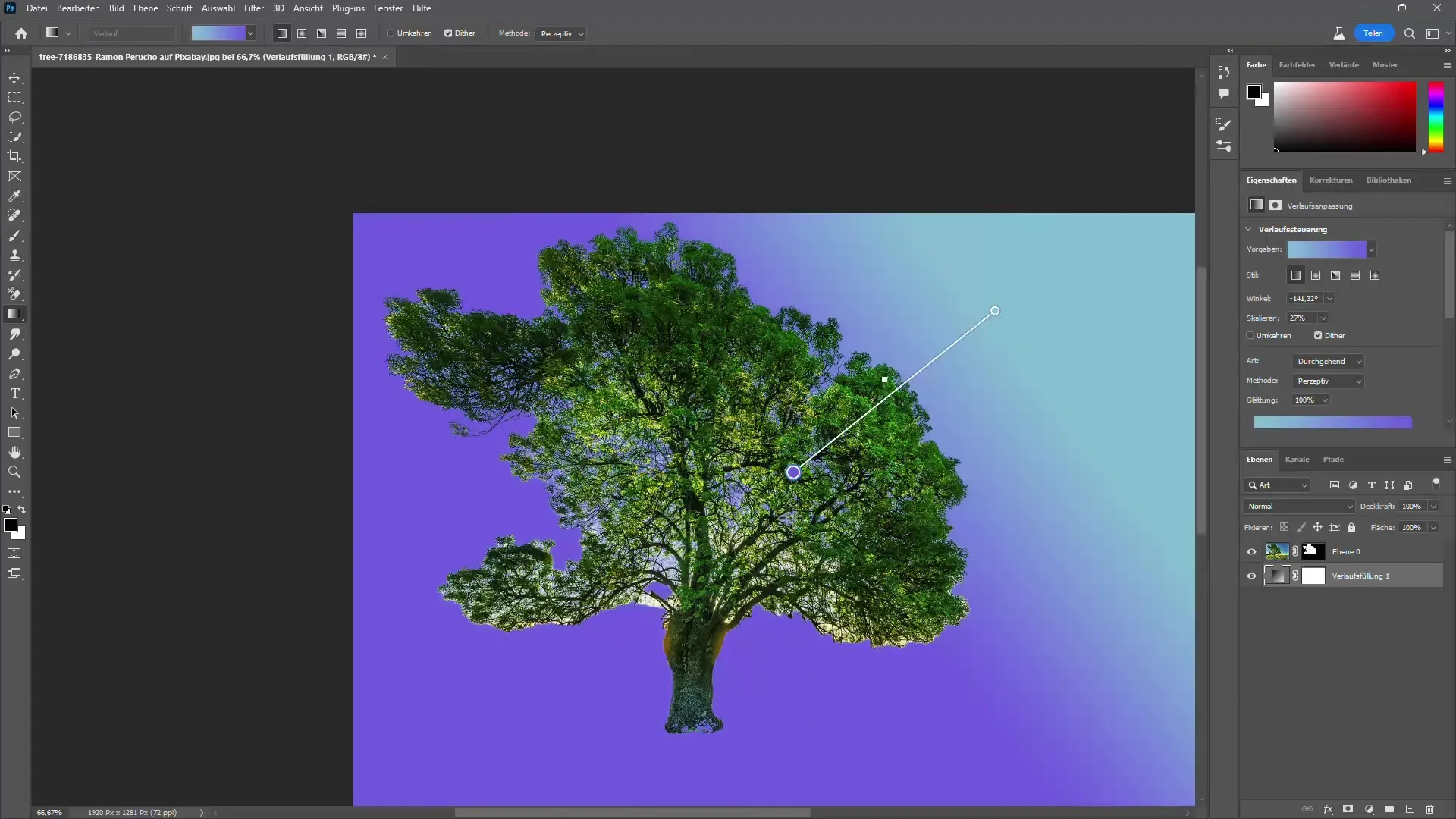 Détourer des arbres dans Photoshop avec et sans IA