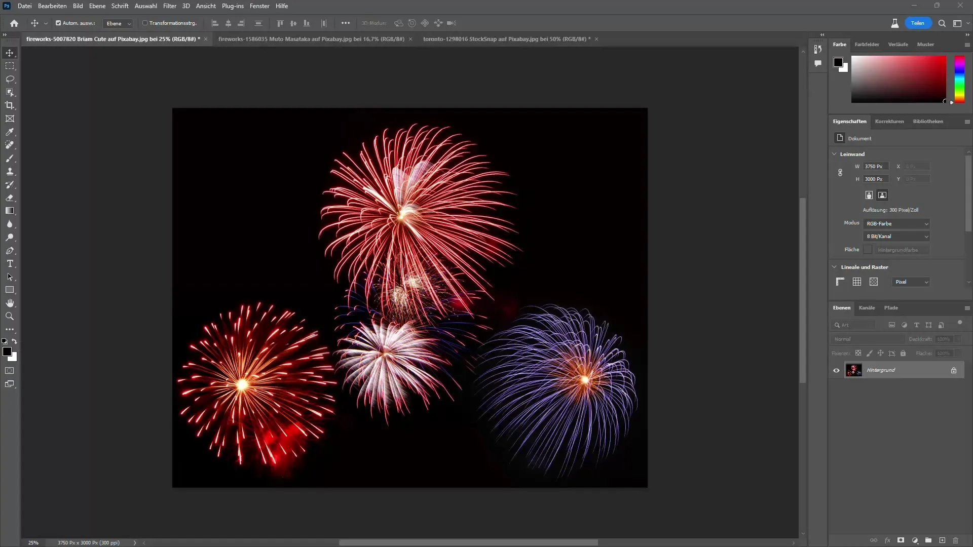 Méthodes efficaces pour détourer un feu d'artifice dans Photoshop