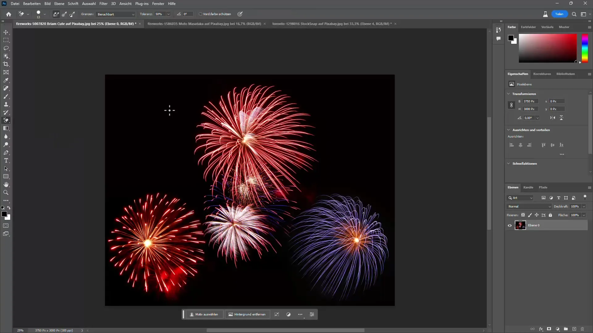 Méthodes efficaces pour détourer un feu d'artifice dans Photoshop