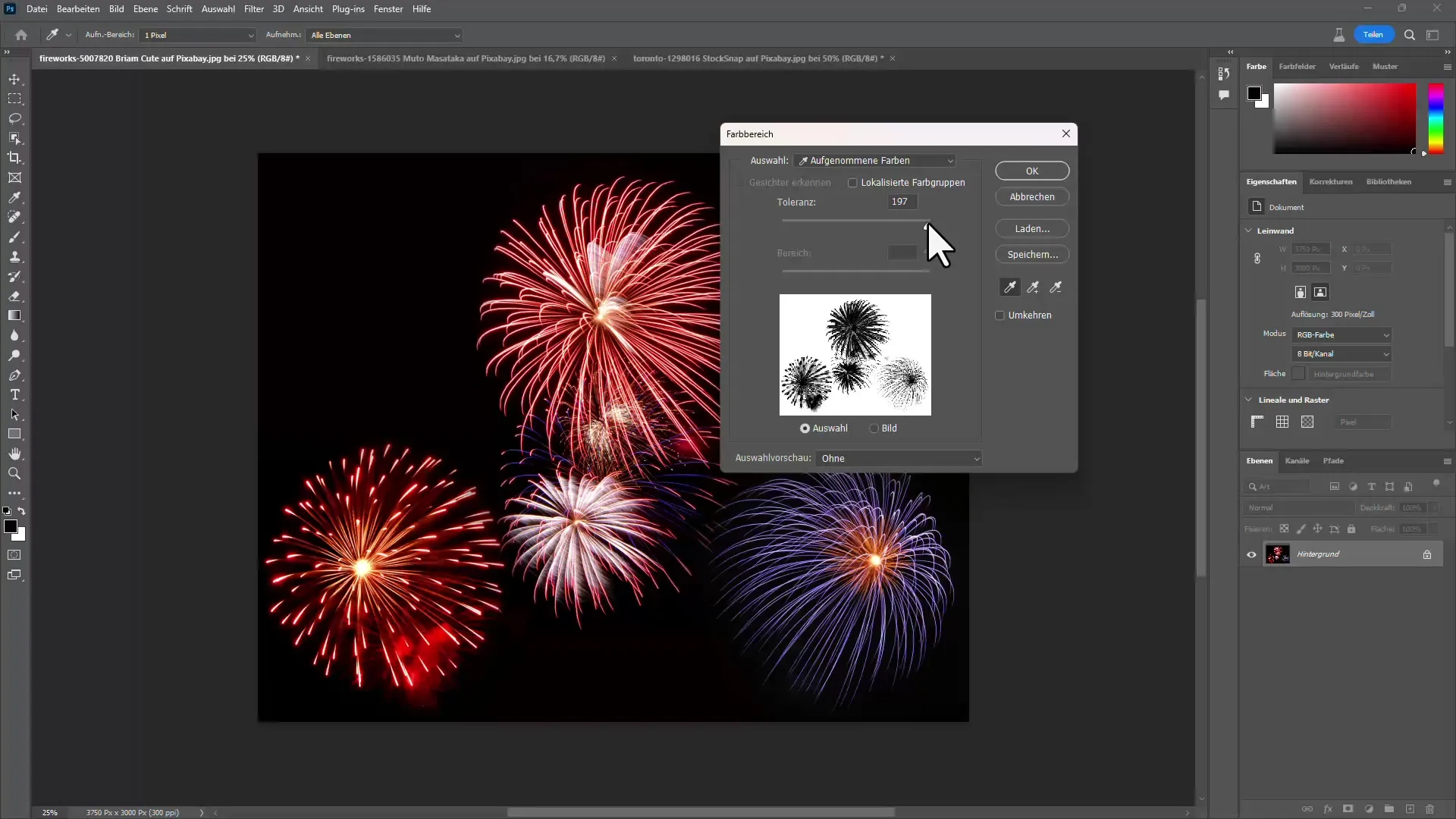 Méthodes efficaces pour détourer un feu d'artifice dans Photoshop