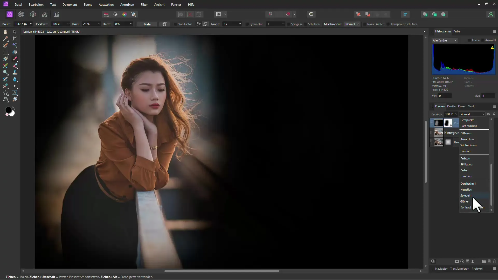 Affinity Photo: Přidání efektu viněty - Návod krok za krokem