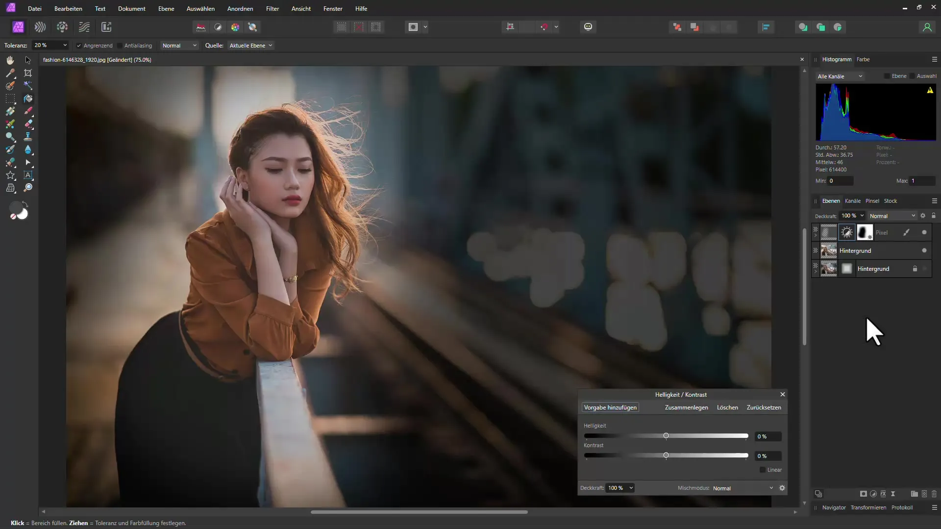 Affinity Photo: Přidání viněty chytře - krok za krokem návod