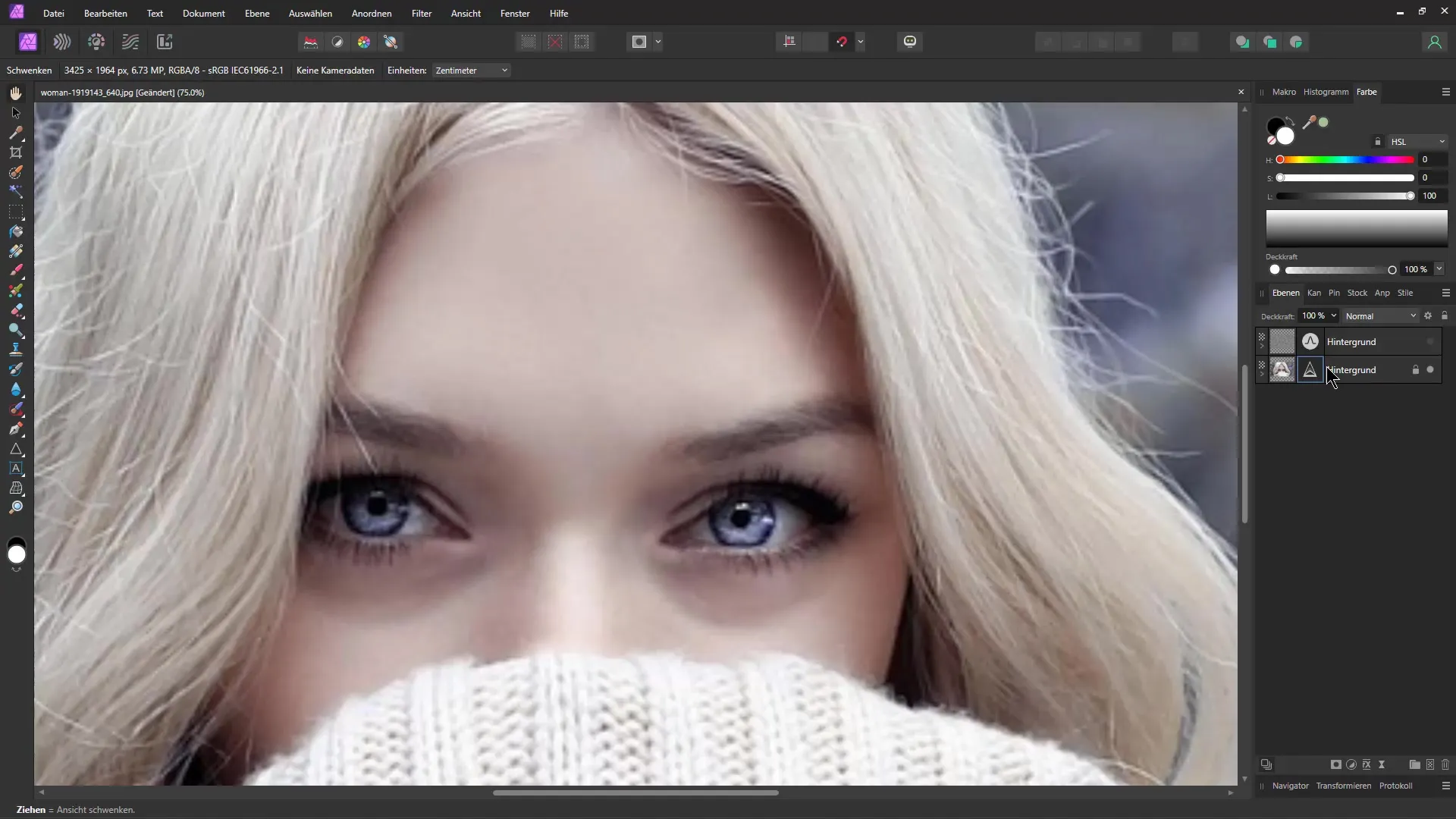 Effective strategies for optimizing images with low resolution in Affinity Photo