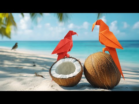 Preview image: Make a bird out of paper: Origami instructions for a parrot