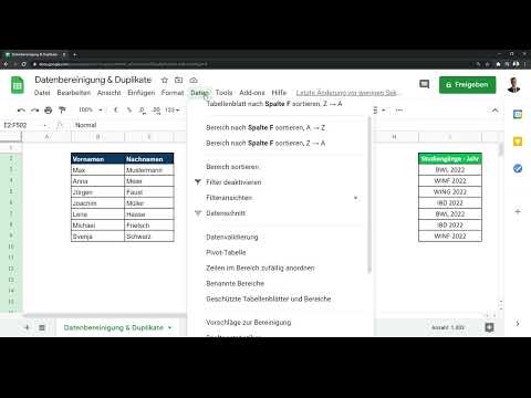 Tutorial su Google Sheets: Rimozione dei duplicati.