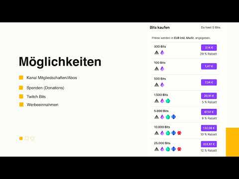 Livestreaming-Tutorial: 6.2 | Alle Möglichkeiten, Geld mit Twitch zu verdienen