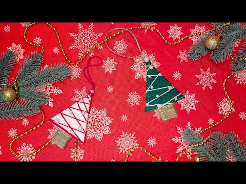 Preview image: Christmas crafting ideas: A homemade fir tree as a tree decoration
