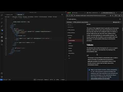 Opprett web-skjemaer: 6.3 | Automatisk utfyllingsattributtet
