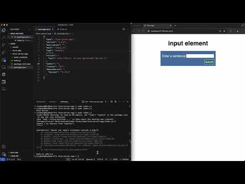 Opprette web-skjemaer: 6.6 | Serverbehandling med Node.js og Express
