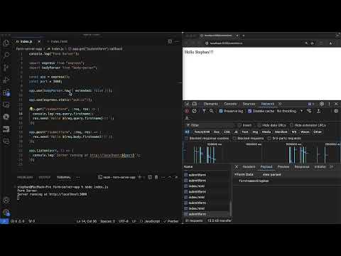Crear formularios web: 6.8 | Recibir datos de formulario con el controlador POST