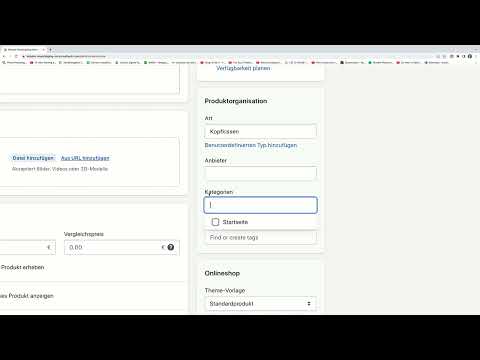 E-Commerce course: 5.7 | Edit product settings in Shopify
