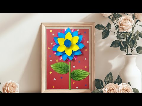 Preview image: 3D paper flower: Step-by-step instructions with photos and video