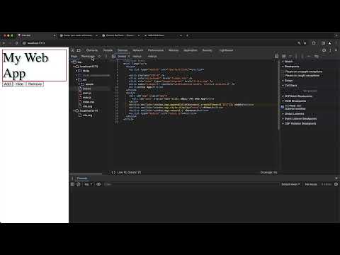 Chrome hulpprogramma voor ontwikkelaars: 3.6 | DOM-breekpunten