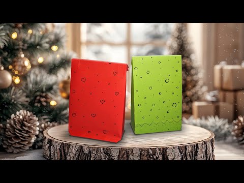 Preview image: Making paper bags: A simple crafting activity with children for Christmas