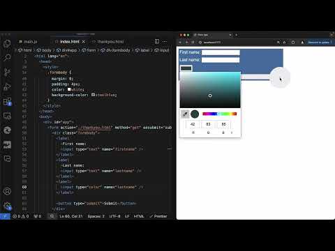 Creazione di moduli web: 2.3 | Abbellimento del modulo e ulteriori tipi di input
